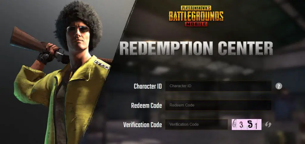 PUBG Mobile Redeemption Center