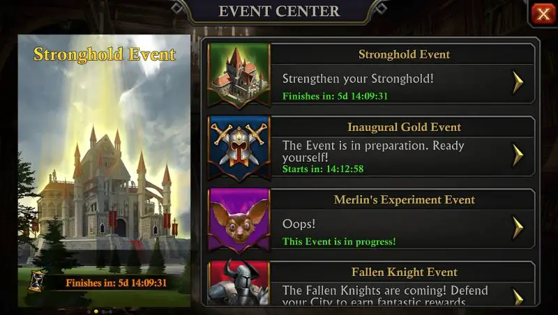 King of Avalon event center